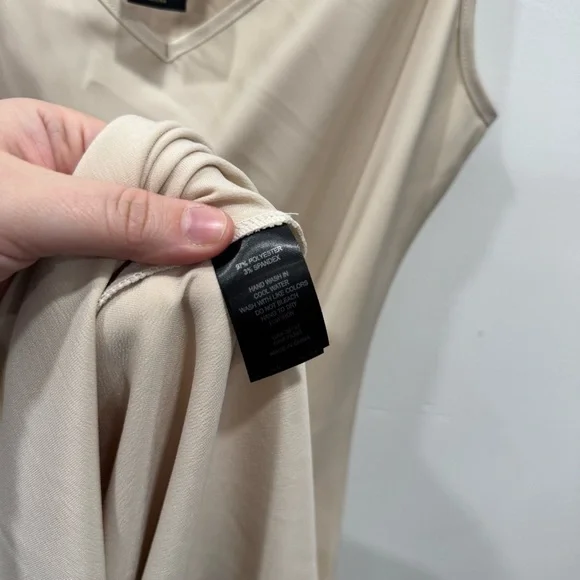 House Of Harlow 1960 Gold Slip Dress Spaghetti Strap Small Midi Maxi - Picture 5 of 6